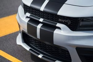 Close Up of Dodge Charger Grille