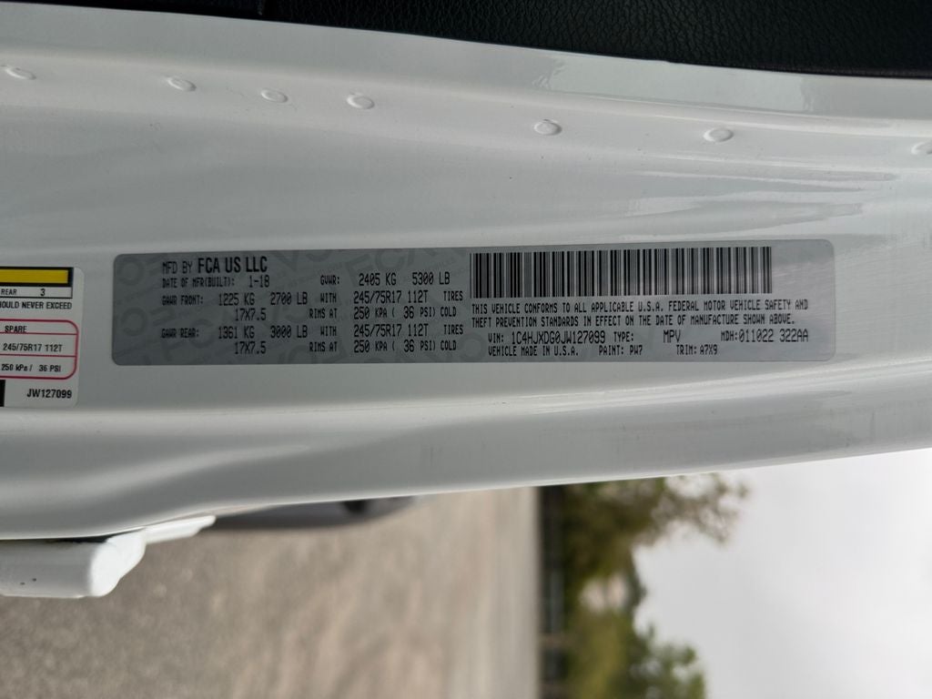 2018 Jeep Wrangler Unlimited Sport S