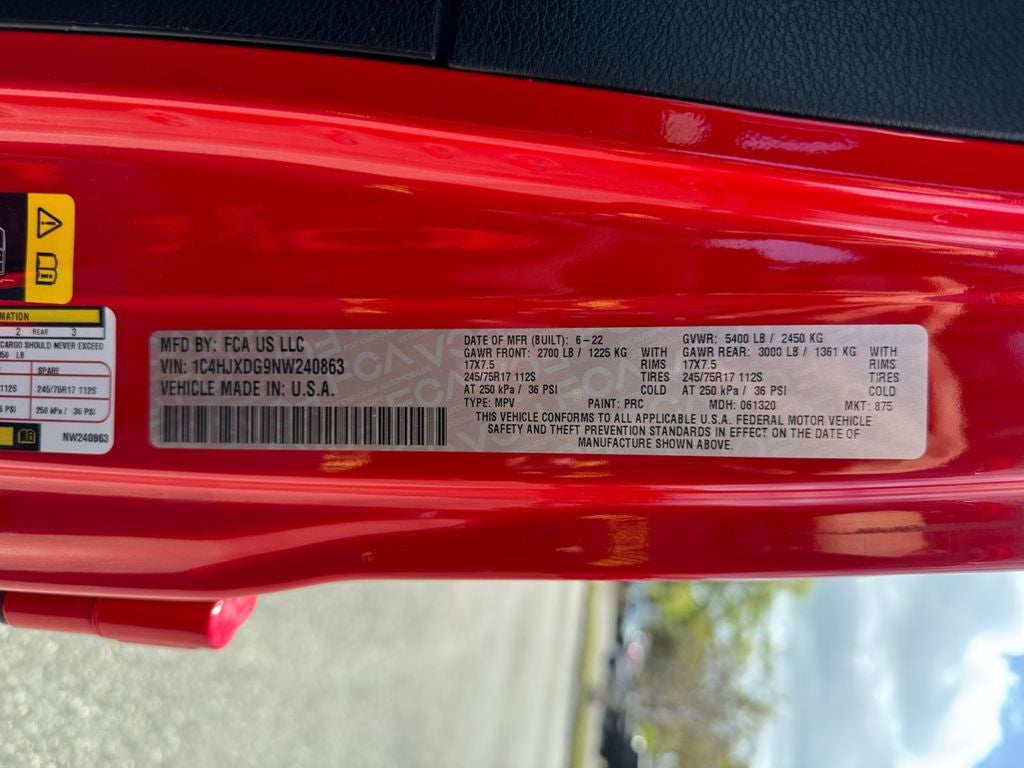 2022 Jeep Wrangler Unlimited Sport S