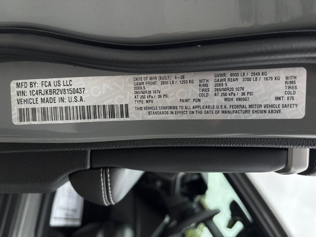 2027 Jeep Grand Cherokee L Limited