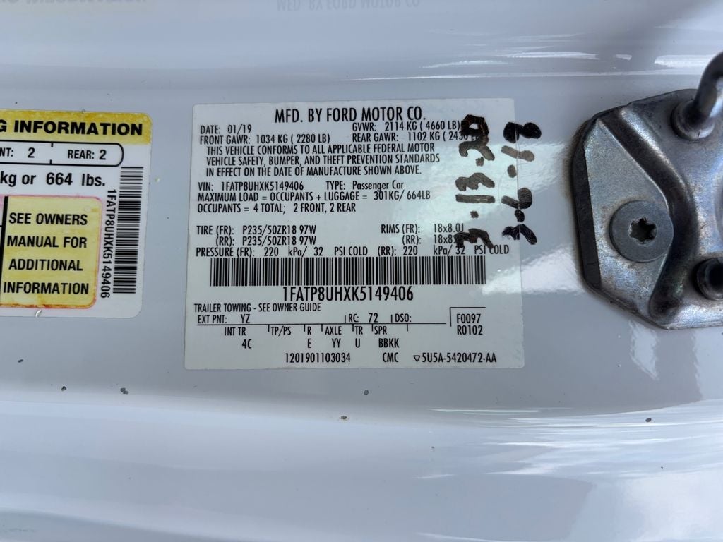 2019 Ford Mustang EcoBoost Premium