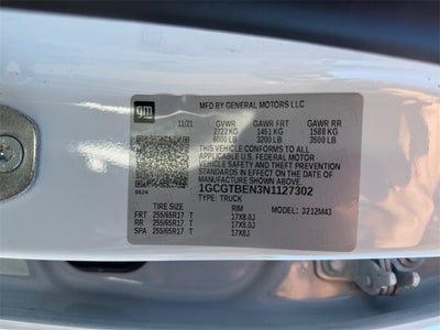 2022 Chevrolet Colorado Work Truck