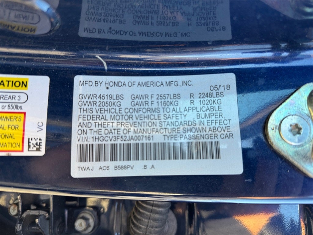 2018 Honda Accord Hybrid EX-L