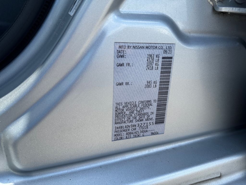 2024 Nissan Altima 2.5 SV