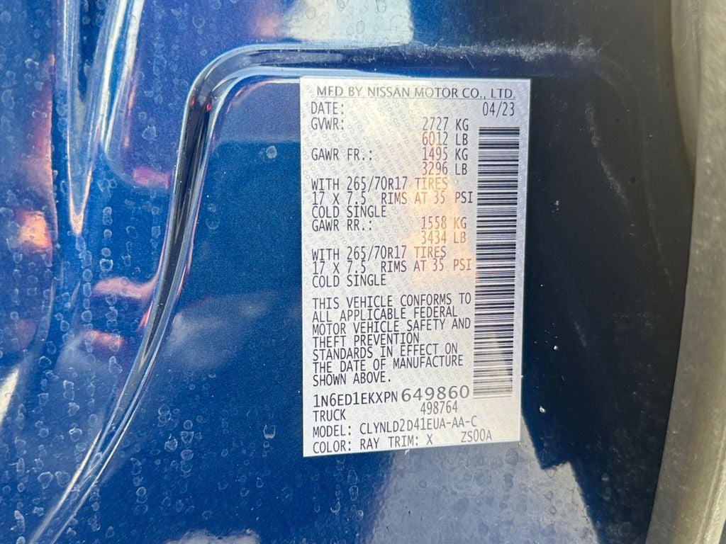 2023 Nissan Frontier PRO-4X