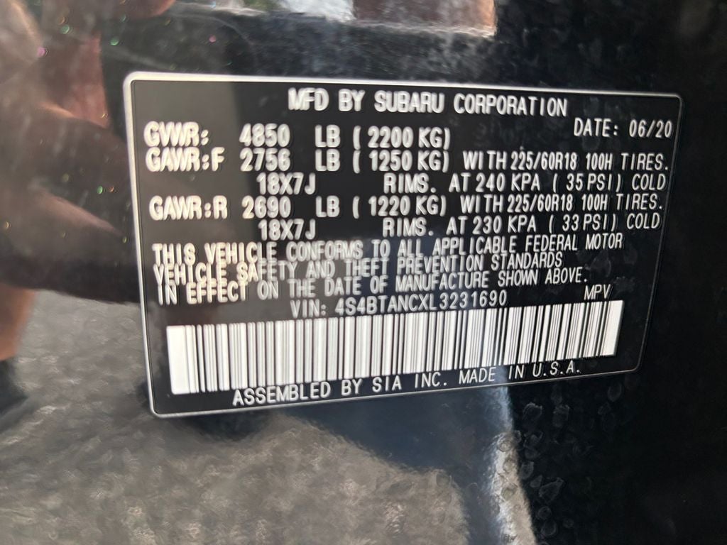2020 Subaru Outback Limited