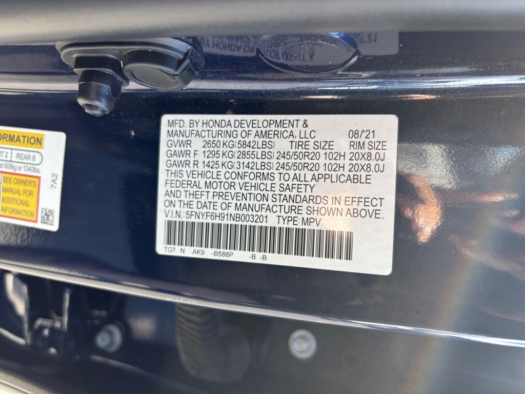 2022 Honda Pilot Touring 8 Passenger