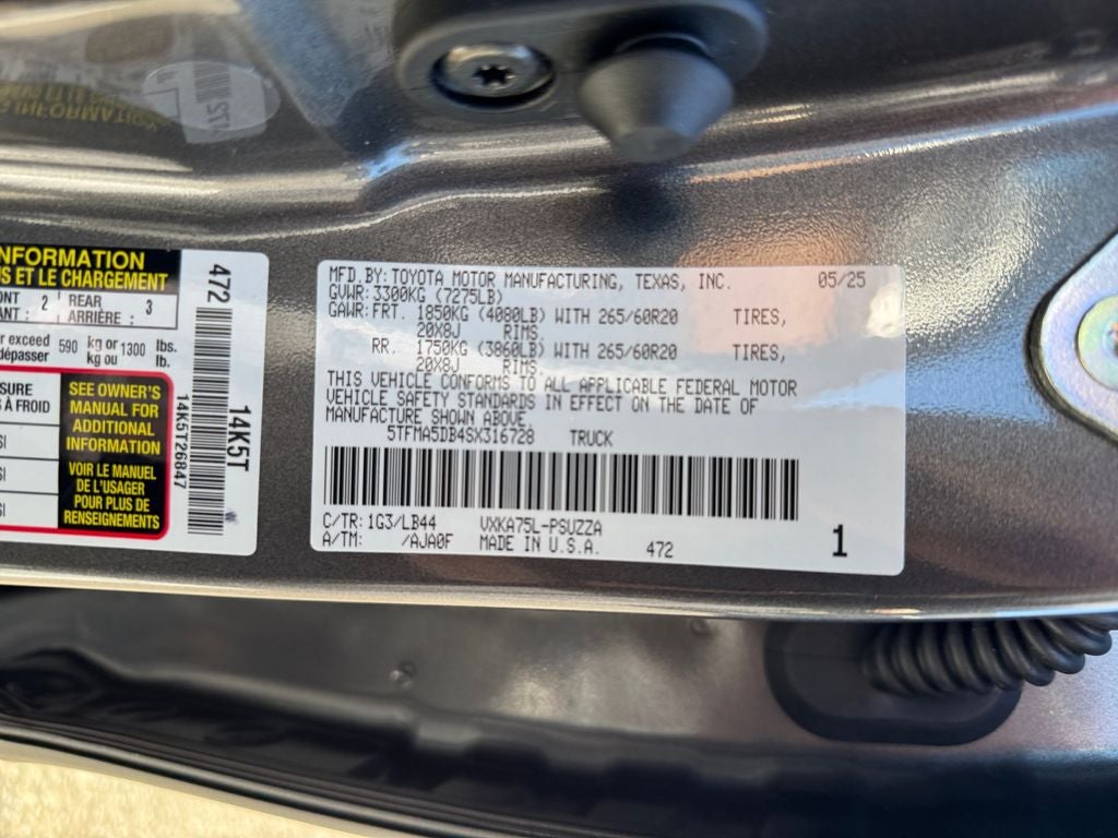 2025 Toyota Tundra 1794