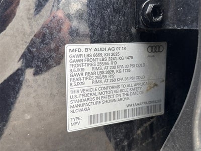 2018 Audi Q7 3.0T Premium quattro