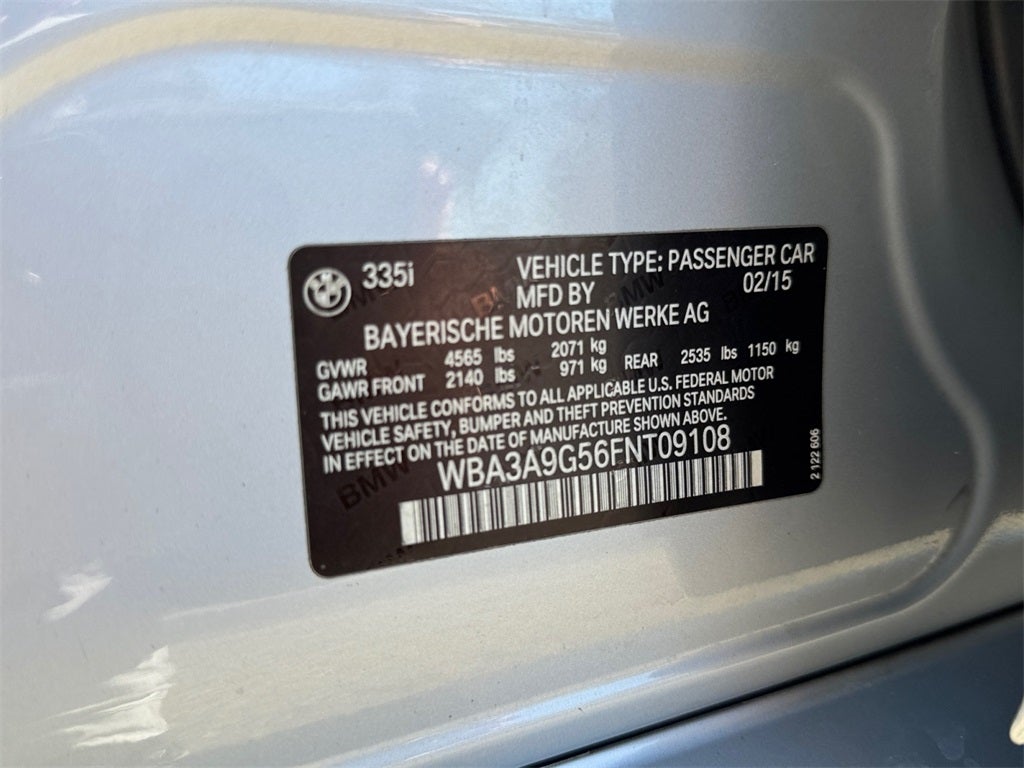 2015 BMW 3 Series 335i