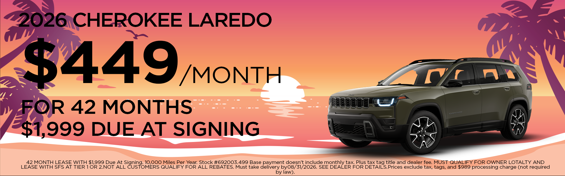 New 2026 Cherokee Laredo