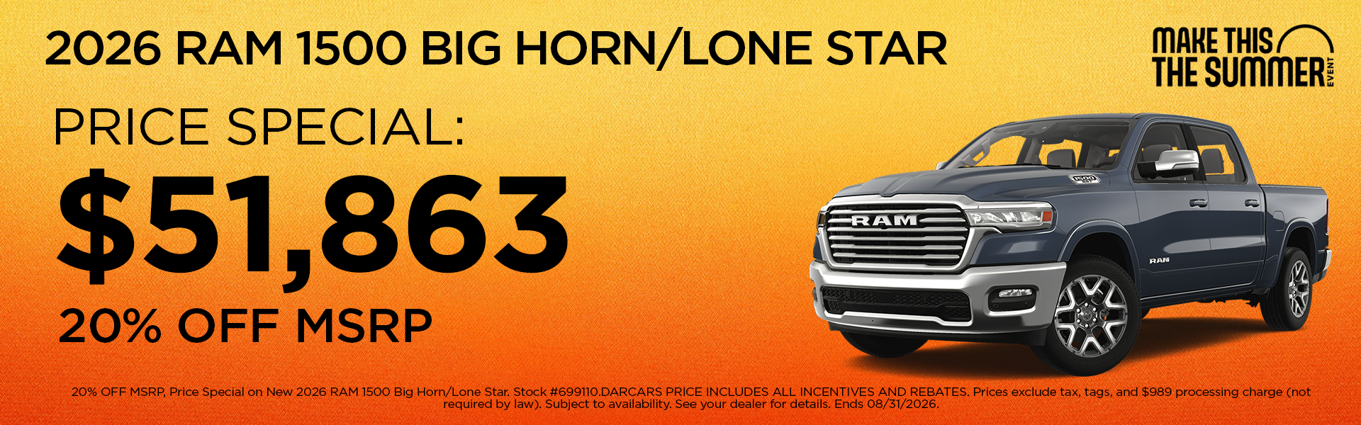 New 2026 RAM 1500 Big Horn