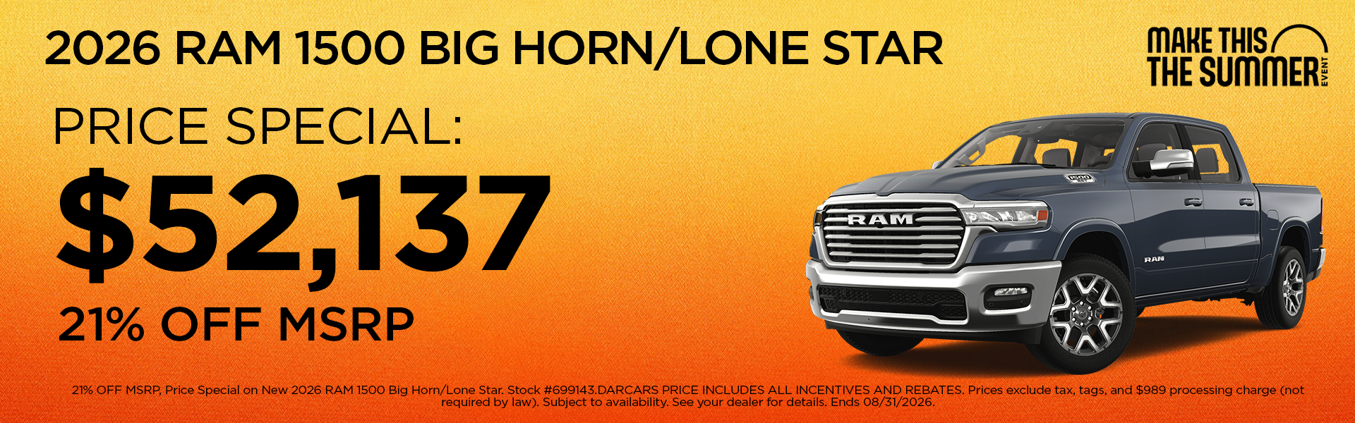 New 2026 RAM 1500 Big Horn