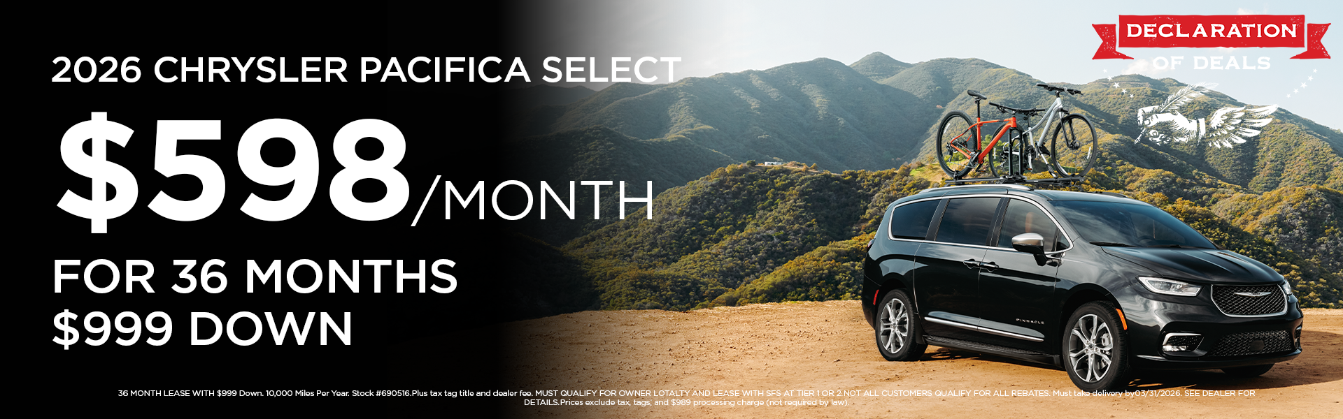 New 2026 Pacifica Select 