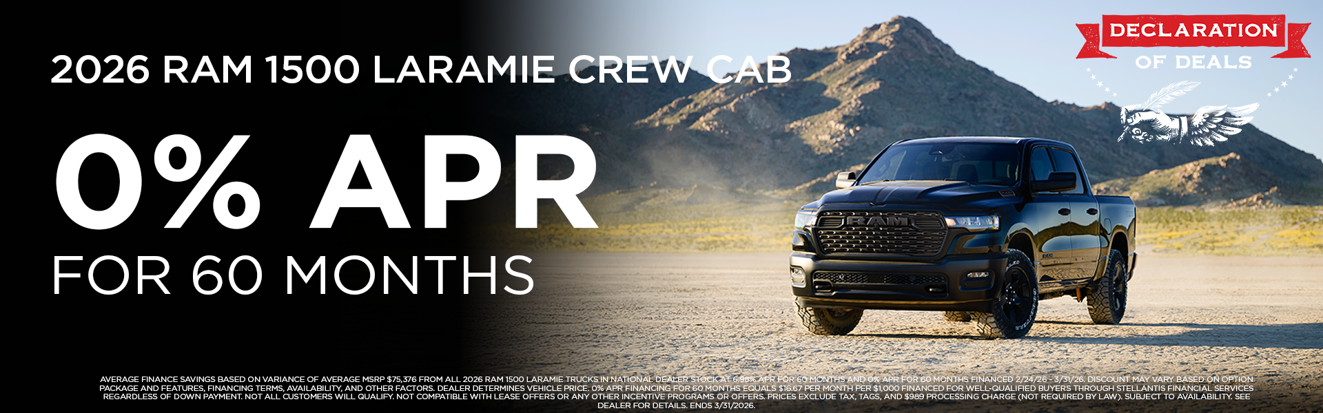 New 2026 RAM 1500 Laramie 