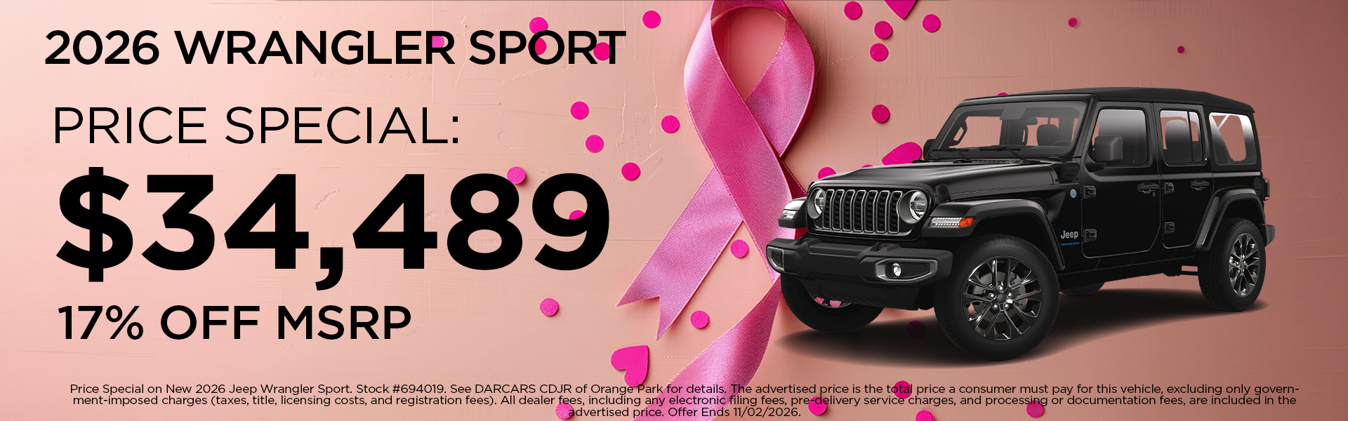 New 2026 Wrangler Sport